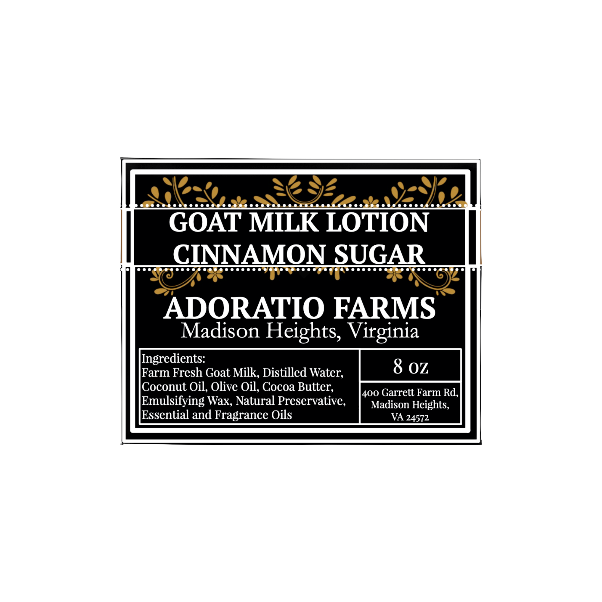 Cinnamon Sugar Goat Milk Lotion Adoratio Farms